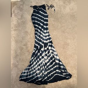 Fab’rik brand navy and white maxi dress